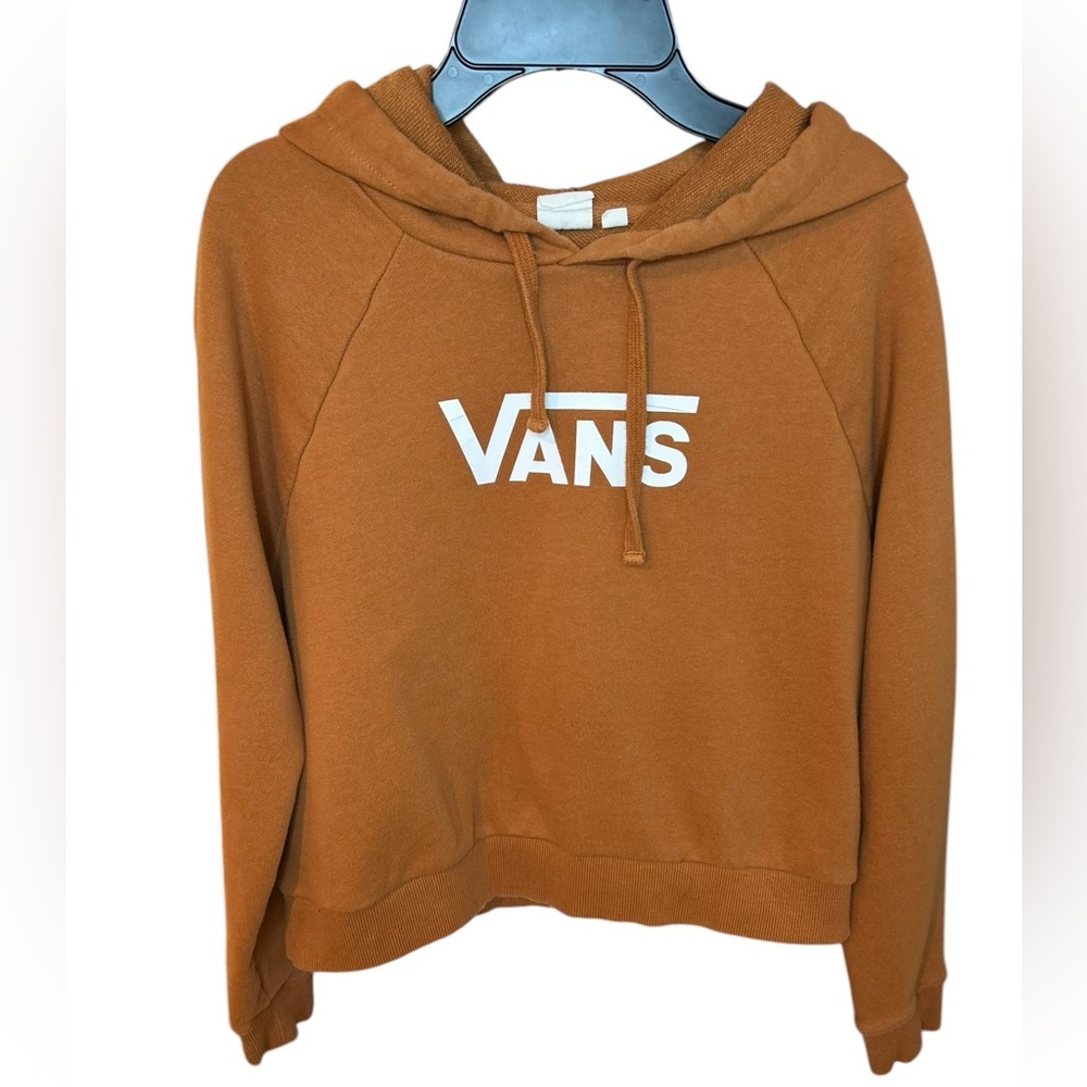 Vans Flying V Boxy Crop Hoodie Orange Size XS - Picture 1 of 10